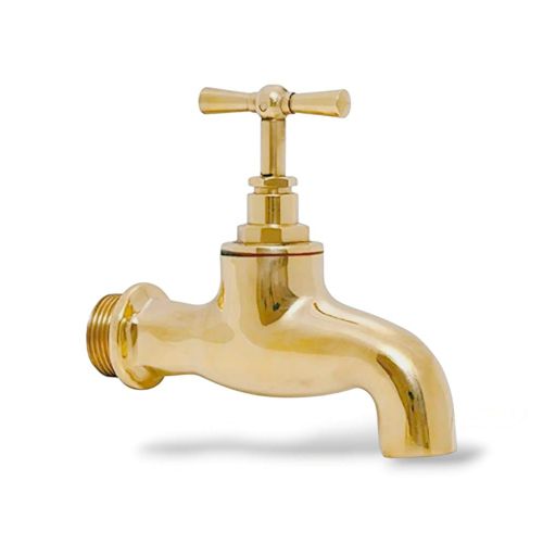 Robinet Jaune 1/2 Boston GM en Laiton – Robinet de Jardin et Construction Haute Qualité – Image 2